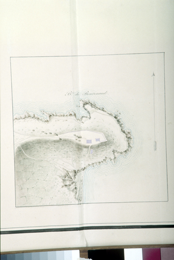 Batterie de Bonrenaud, plan de situation. 1818-1822