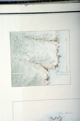 Batterie de Galéasson, plan de situation. 1818-1822