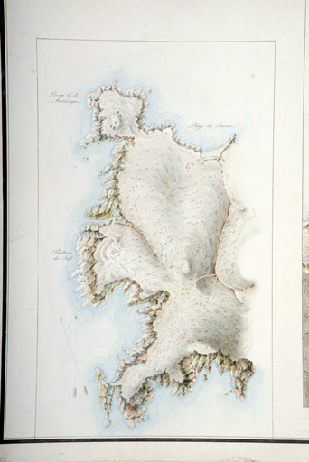 Batterie du sud, plan de situation. 1818-1822