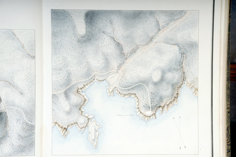 Batterie du Titan, plan de situation. 1818-1822