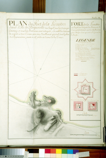 Plan du Fort de la Licastre dans l'Isle de Porquerolle [...] 1775