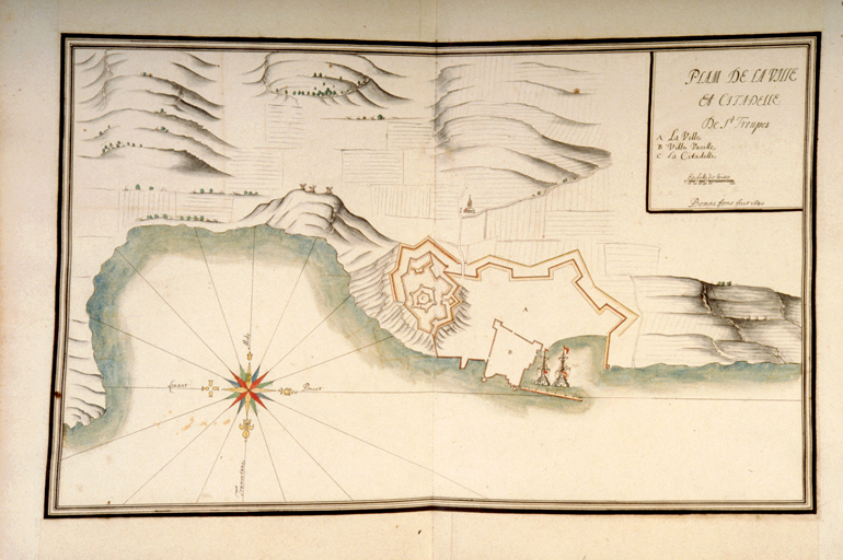 Plan de la ville et citadelle de Saint-Tropez. 1640. ; Plan de la ville et citadelle de Saint-Tropez. 1640