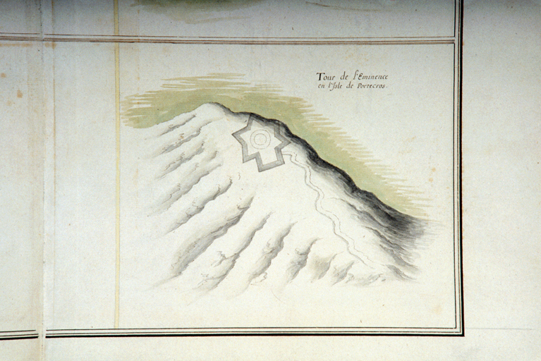 Tour de l'Eminence en l'isle de Portecros [Plan]. [avant 1643]