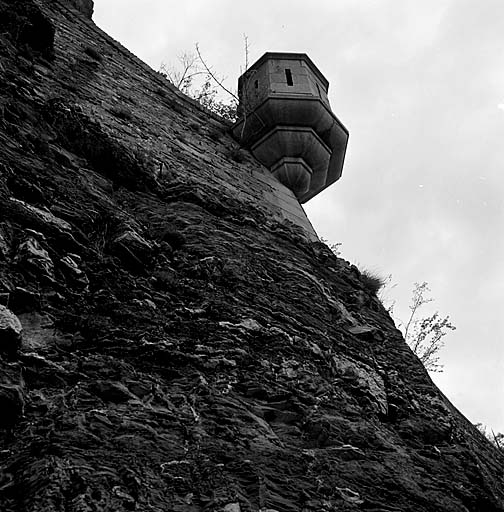 Fort moyen. Front sud. Echauguette.