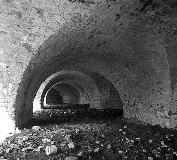 Batterie casemate. Vue intérieure.