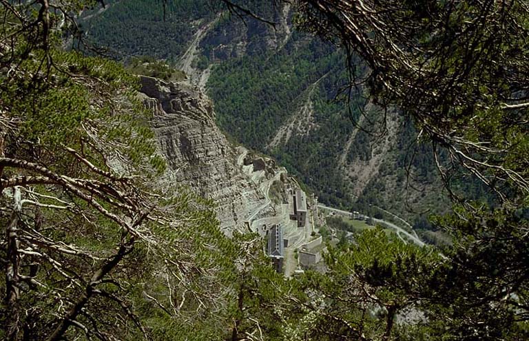 Vue depuis la batterie des Caurres.