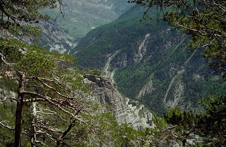 Fort supérieur, vue prise depuis les Caurres.