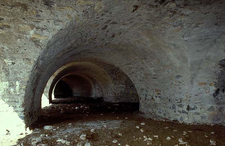 Batterie casemate. Vue intérieure.