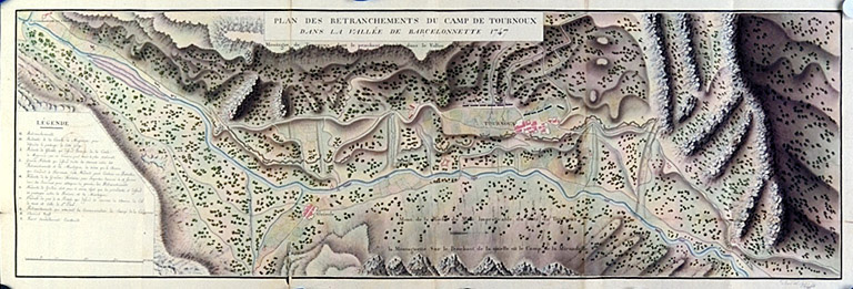 Plan des retranchements du camp de Tournoux.