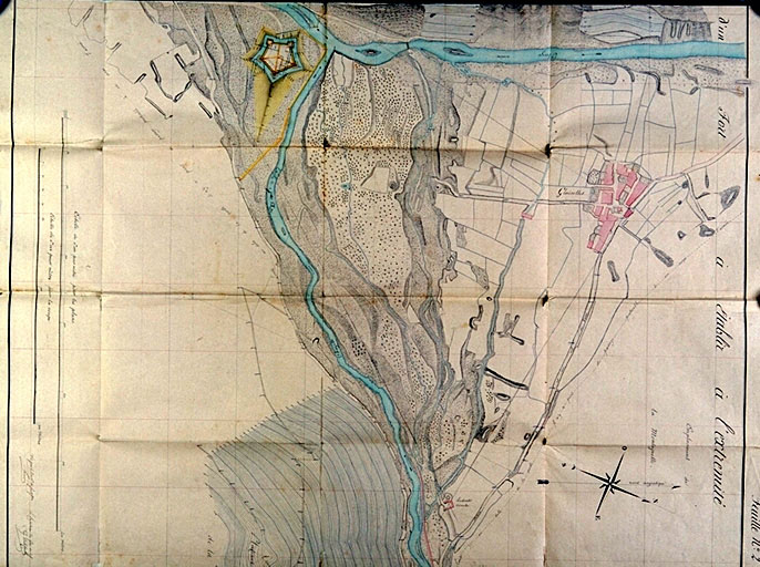 Projet général concernant la construction d'un fort à établir à l'extrémité sud de la position de Tournoux.