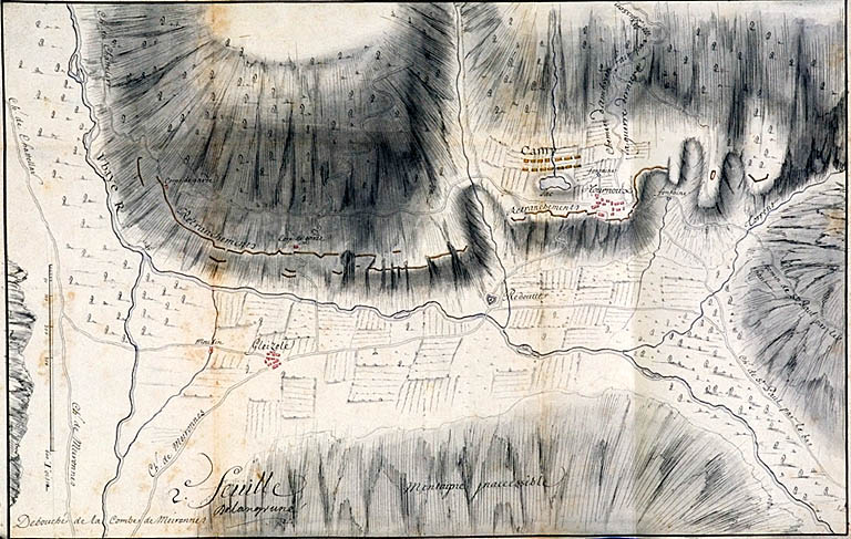 Plan des retranchements de Jausiers.