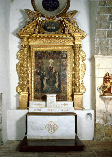 Ensemble de l'autel du Rosaire