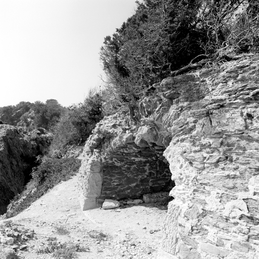 Elévation extérieure. Embrasure à canon.