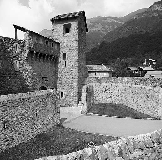 Porte de Savoie. Vue intérieure du réduit prise du haut de la face gauche.