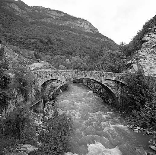 Pont de Saint-Roch sur le Verdon, vu du sud.