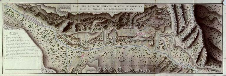 Plan des retranchements du camp de Tournoux.