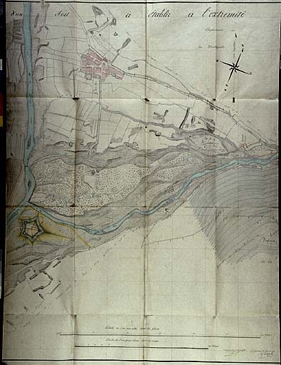 Projet général concernant la construction d'un fort à établir à l'extrémité sud de la position de Tournoux.