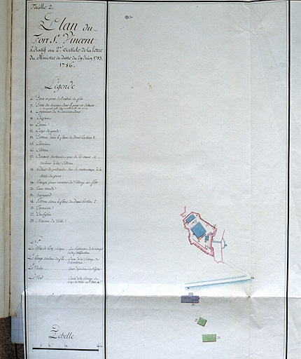 Plan du fort St-Vincent. 1786.