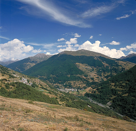 Ville-Vieille, Prats-Haut, Prats-Bas : vue prise de Rouet.