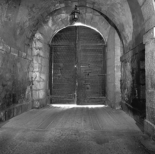 Porte de Briançon. Vue intérieure des vantaux.