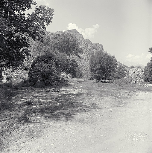 Vue d'ensemble du site, prise du sud-est.