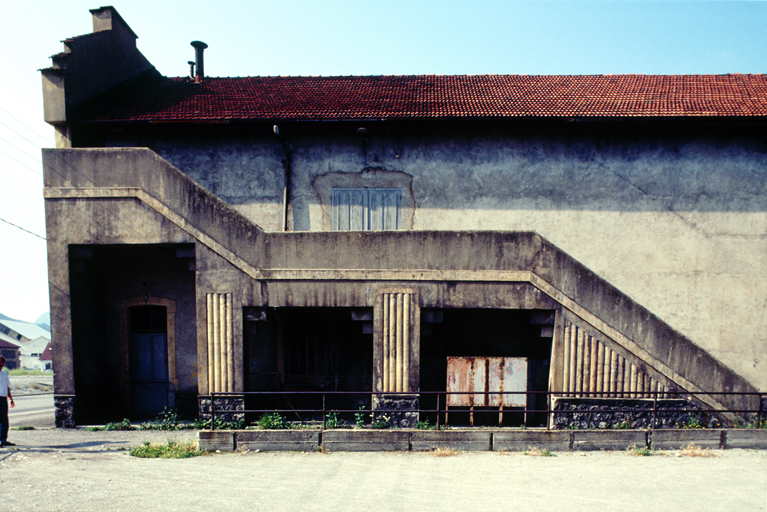 Mur nord, l'escalier, vue d'ensemble.