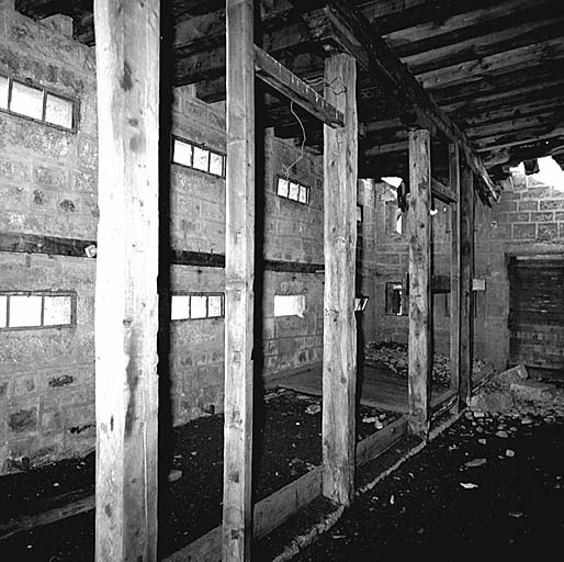 Blockhaus 3, vue intérieure de la chambre de troupe.