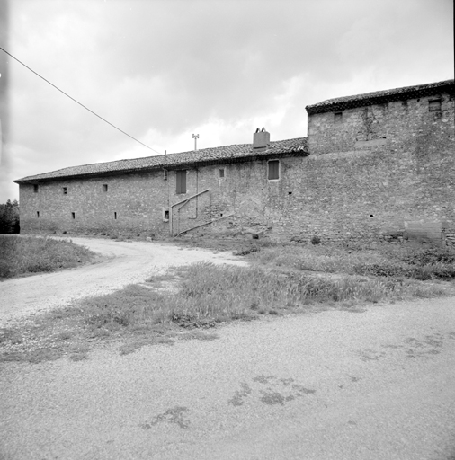 Aile nord, façade nord.