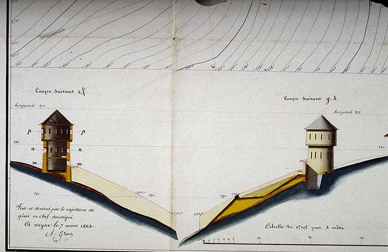 Plan de la tour. Détail.