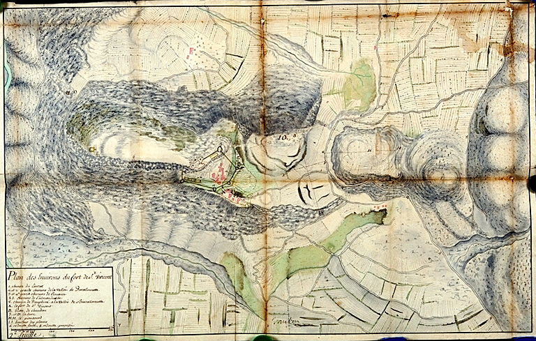 Plan des environs du fort de St-Vincent. 1700.