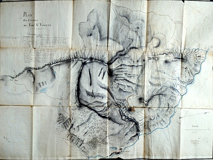 Plan des environs du fort St-Vincent. 1819.