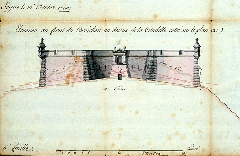 Citadelle de Seyne, projet Vauban, 1700.