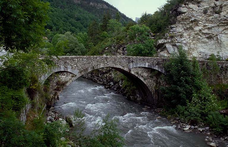 Pont de Saint-Roch sur le Verdon, vu du sud.