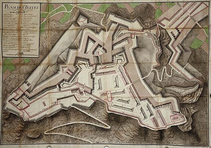 Plan des Testes pour servir au projet de 1740.