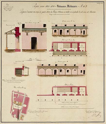 Palais de justice ; prison