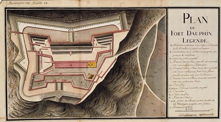 Plan du fort Dauphin. 1747