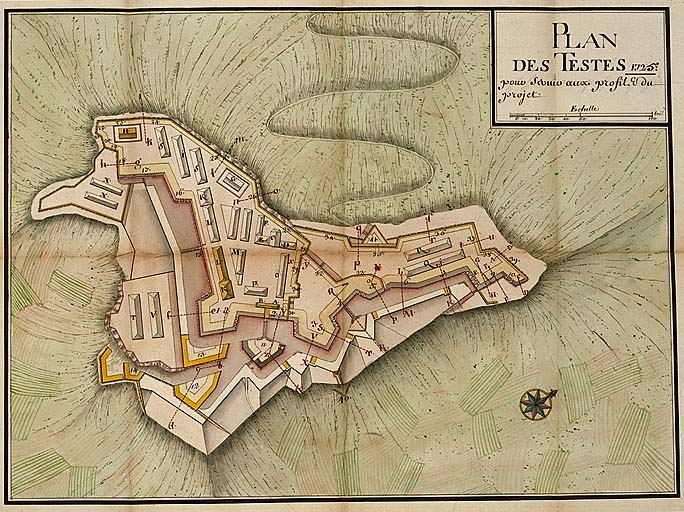 Plan des Testes. 1725