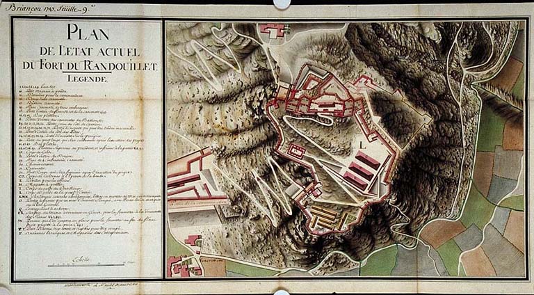 Plan de l'état actuel du fort du Randouillet. 1745