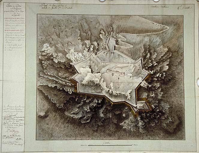 Plan du poste de l'Infernet. An 8 [1800].
