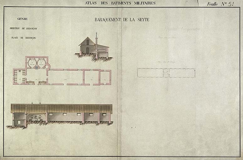 Baraquement de la Seyte.