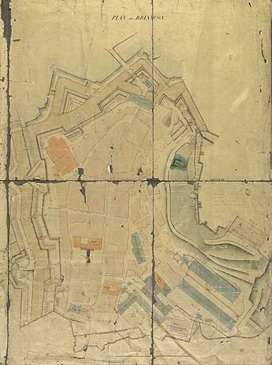 Plan de Briançon, 19e siècle.