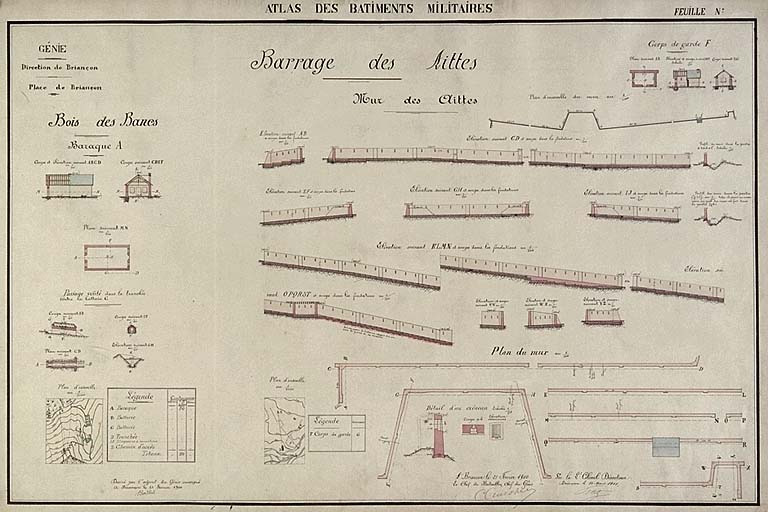 Barrage des Aittes. Mur des Aittes. Bois des Bancs.
