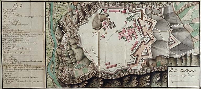 Plan de Montdauphin pour servir au projet de 1738.