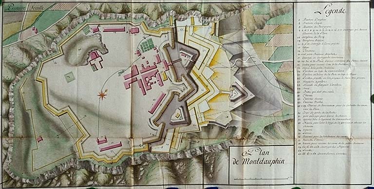 Plan de Montdauphin pour 1732. ; Plan de Montdauphin pour 1732.