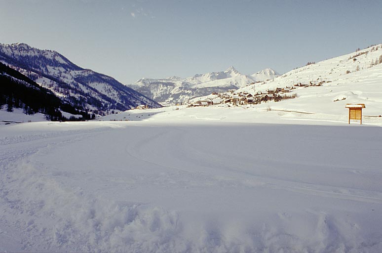 Vue sous la neige.