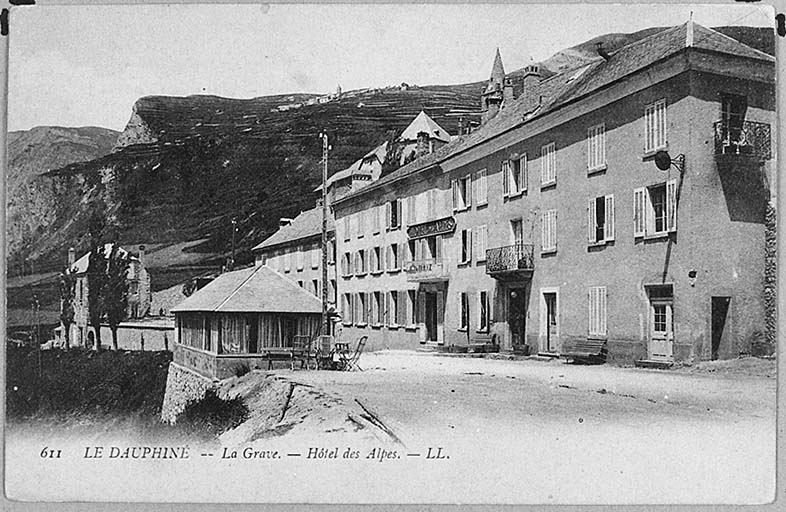 Le Dauphiné. La Grave. Hôtel des Alpes.