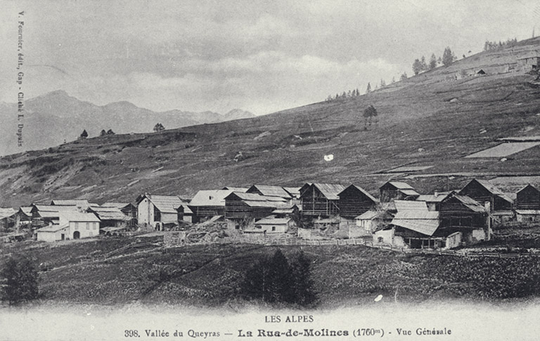 La Rua-de-Molines (1760 m). Vue générale.