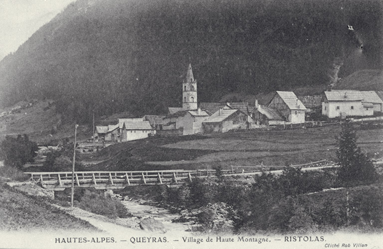 Queyras. Village de Haute Montagne. Ristolas. [Vue générale prise du nord-ouest].