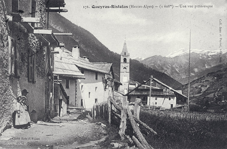 Queyras-Ristolas (Hautes-Alpes). (1608 m). Une vue pittoresque.