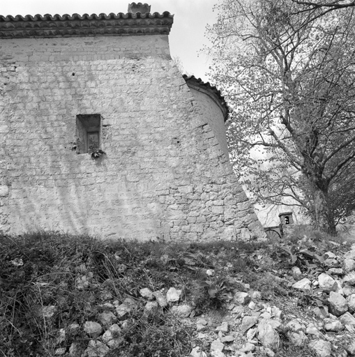L'élévation sud, détail : la partie orientale, vue depuis le sud.